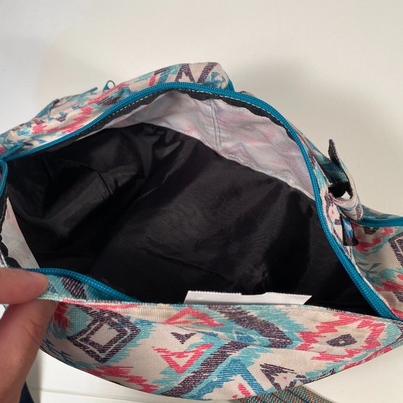Kavu Multi-Color Aztec Print Canvas Rope Sling Bag - Picture 6 of 6